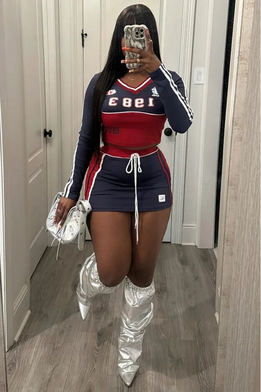 Varsity Skirt Set